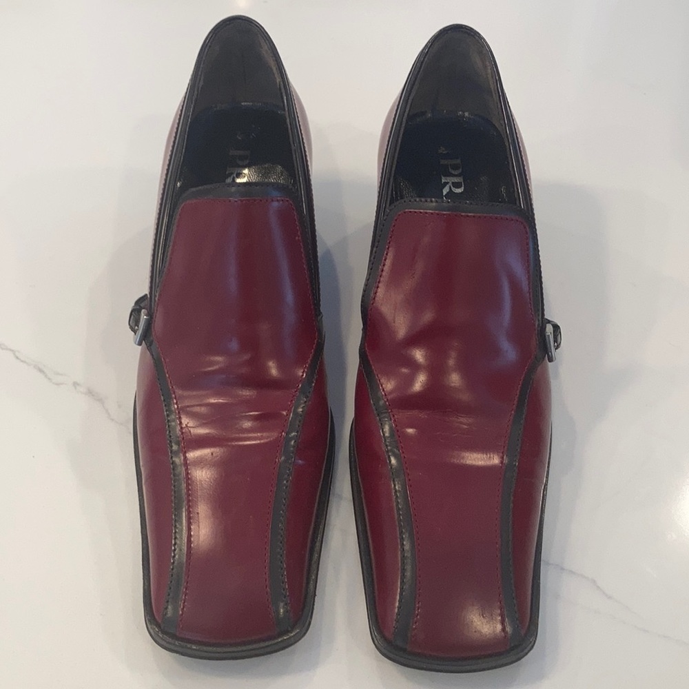 Prada Red Leather Shoes